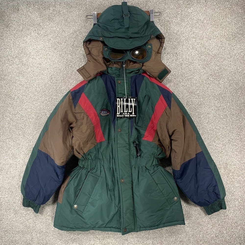 VTG 90s RARE Billy The Kid Winter Coat Detachable Goggles Size 14/16 NEW Retro‎